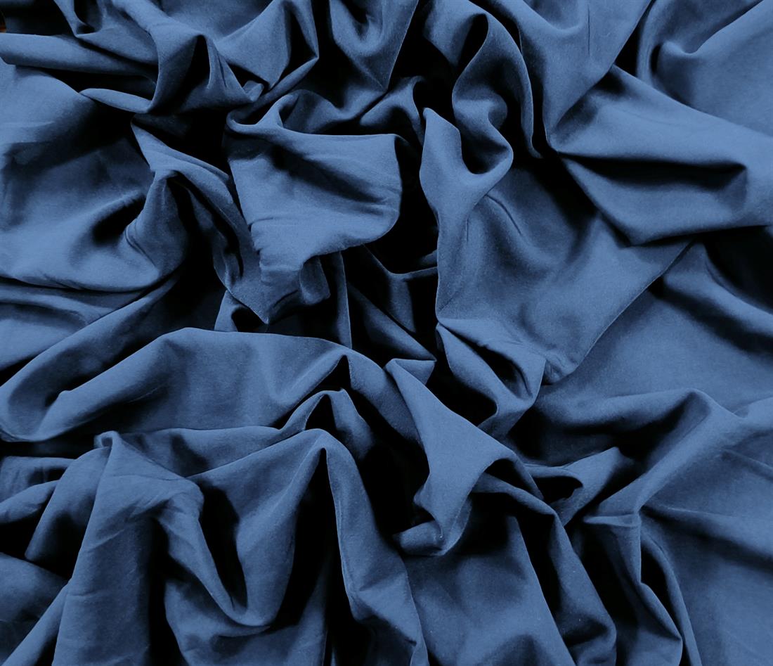 Navy Stretch Polyester Fabric