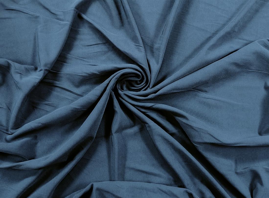 Navy Stretch Polyester Fabric
