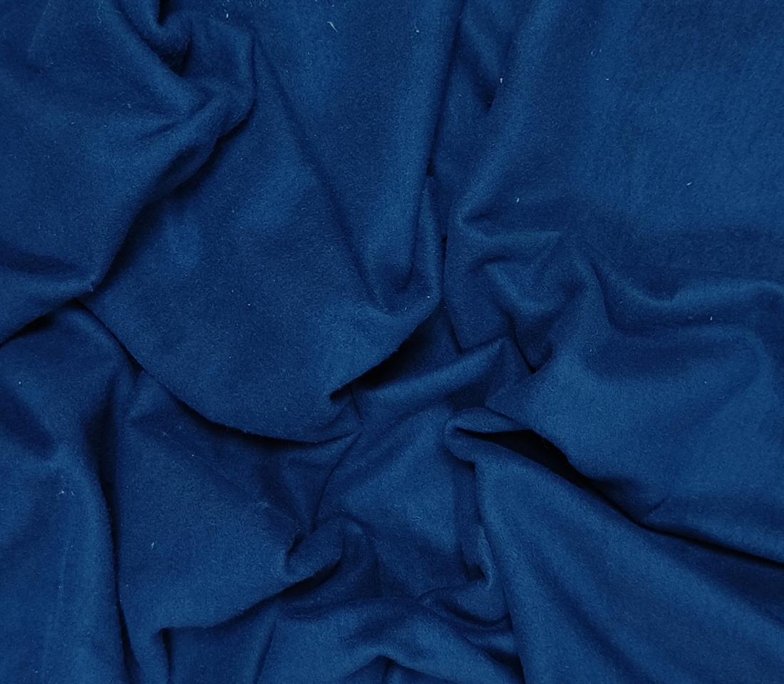 Navy B Fleece Single Side Fabric