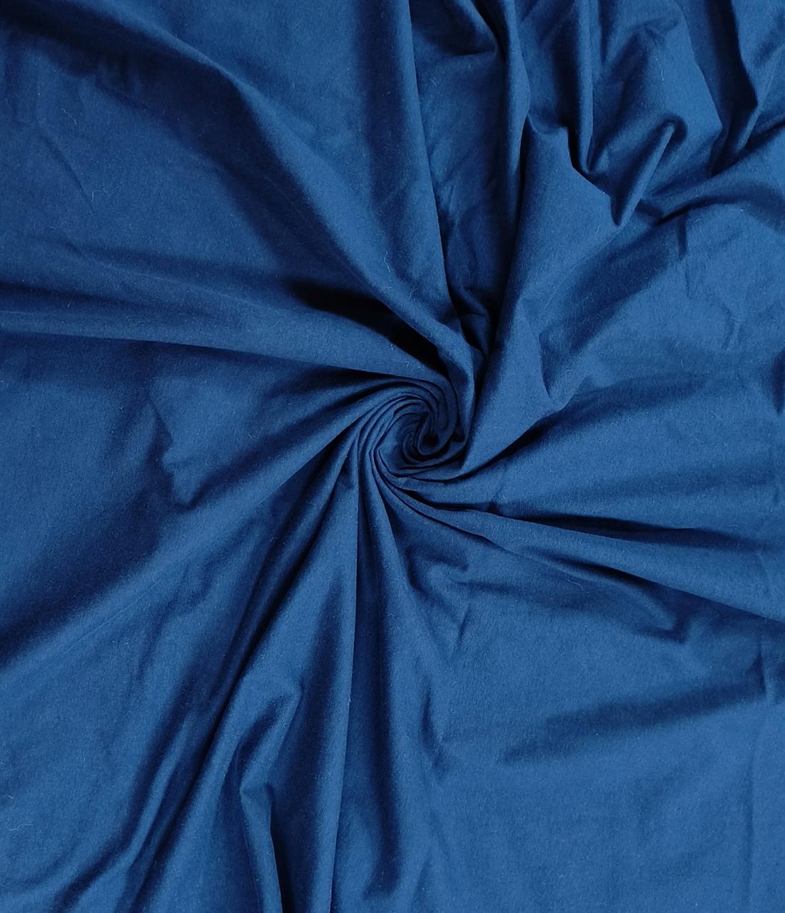Navy Velvet Touch Jersey Fabric