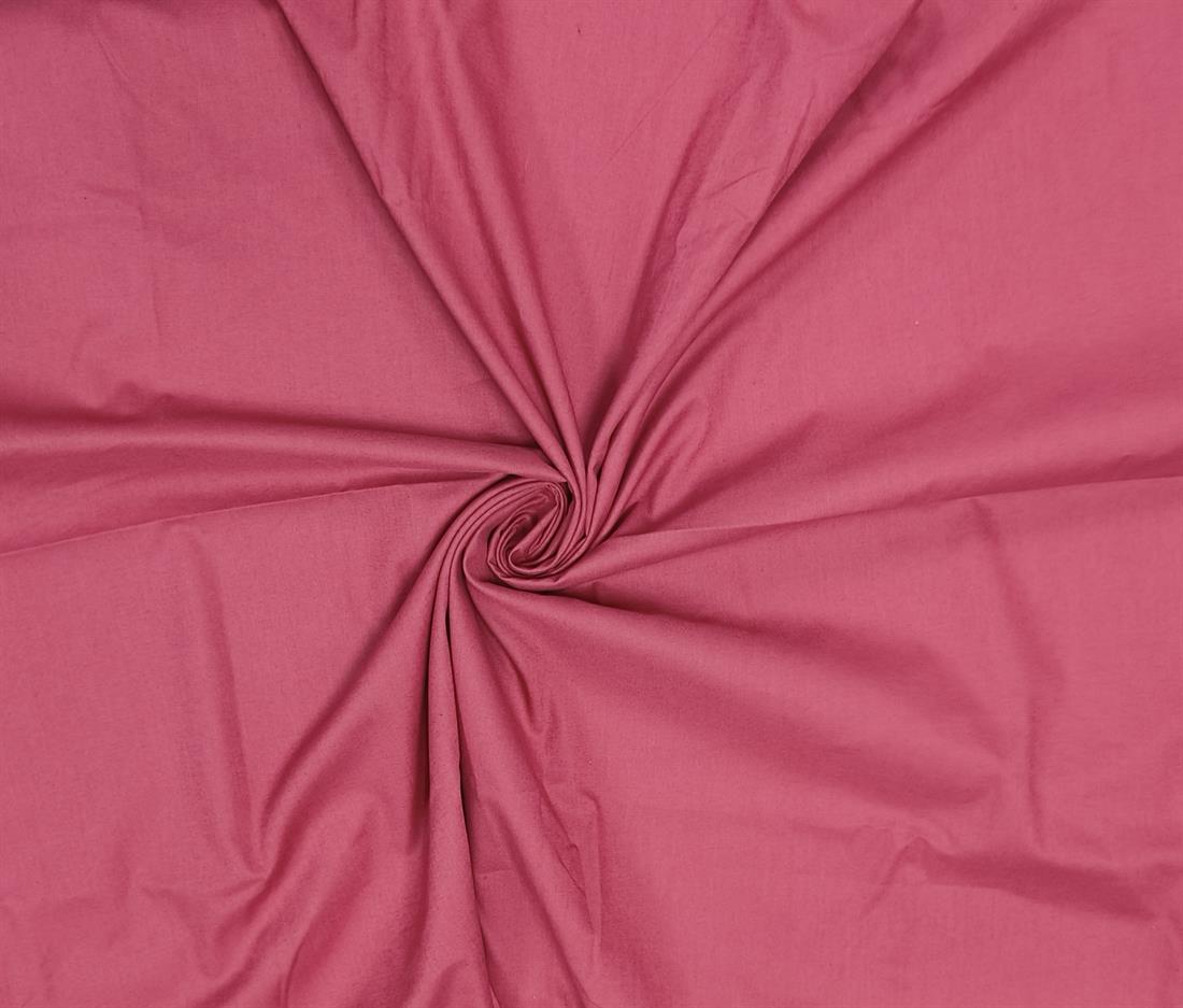 Cherry Red Polyester Cotton Fabric
