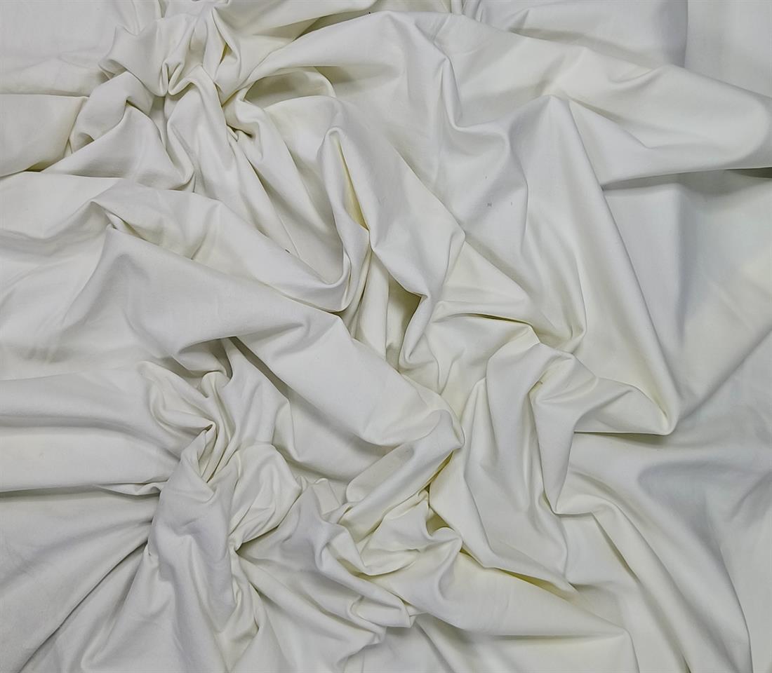 Ivory Cotton Spendex Jersey Fabric
