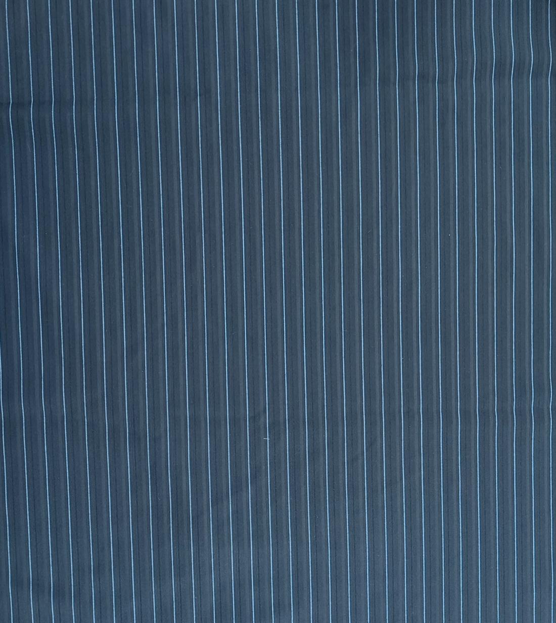 Black Striped Stretched Polyester Fabric