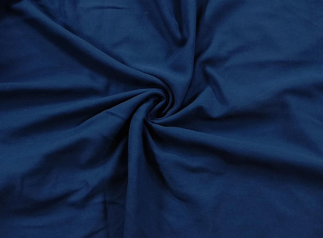Navy Polyester Crepe Fabric