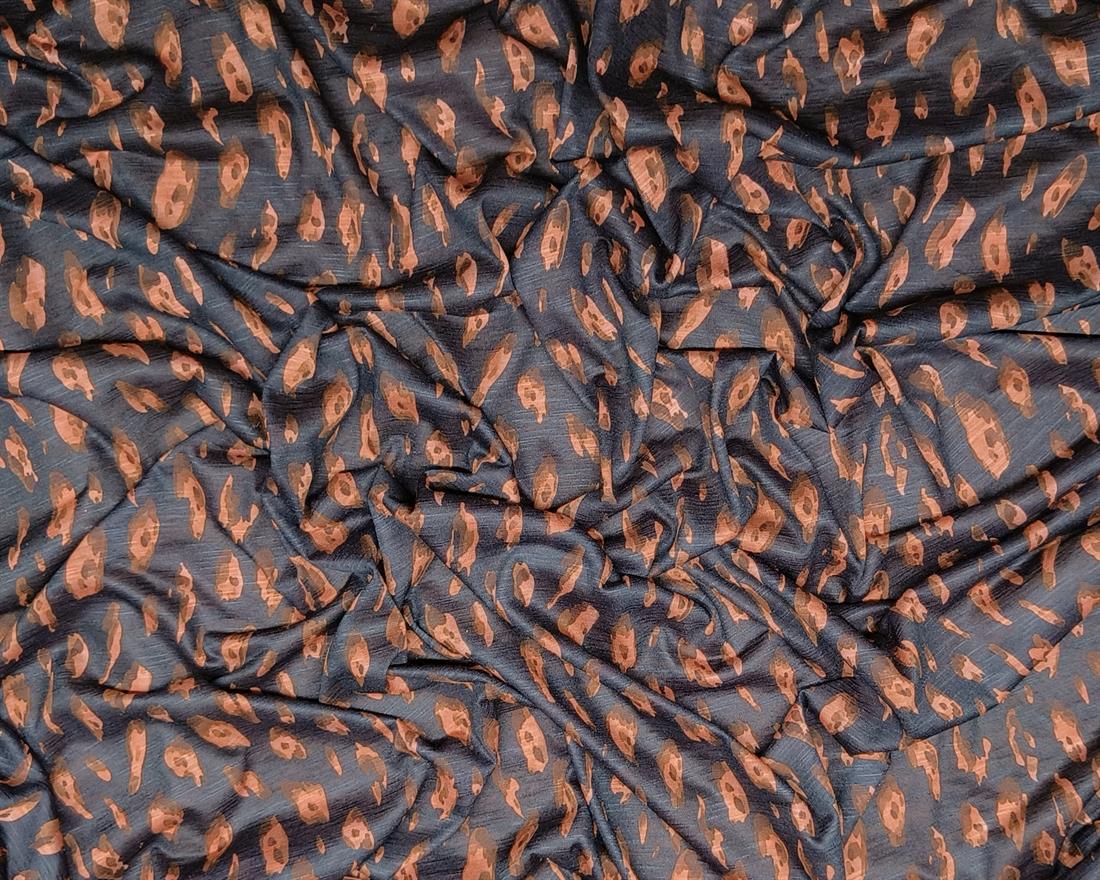 Black Polyester Jersey Fabric