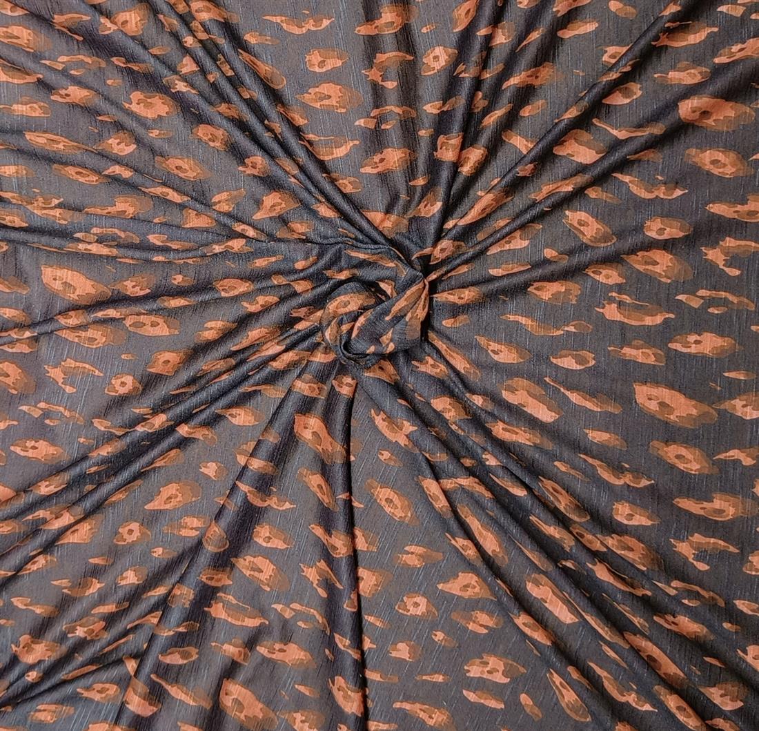 Black Polyester Jersey Fabric