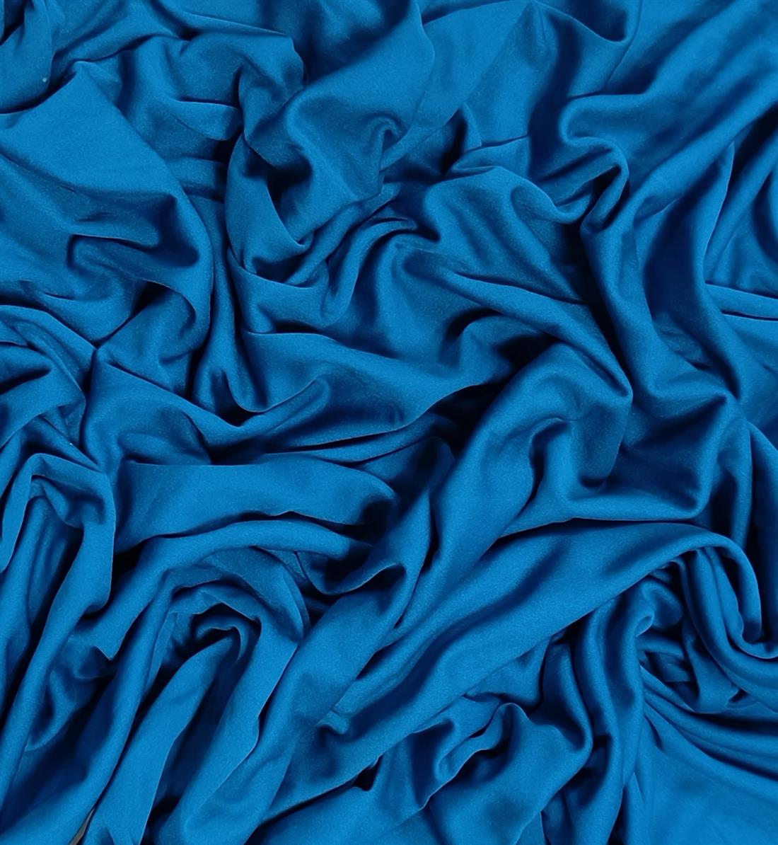 Teal Polyester Jersey Fabric