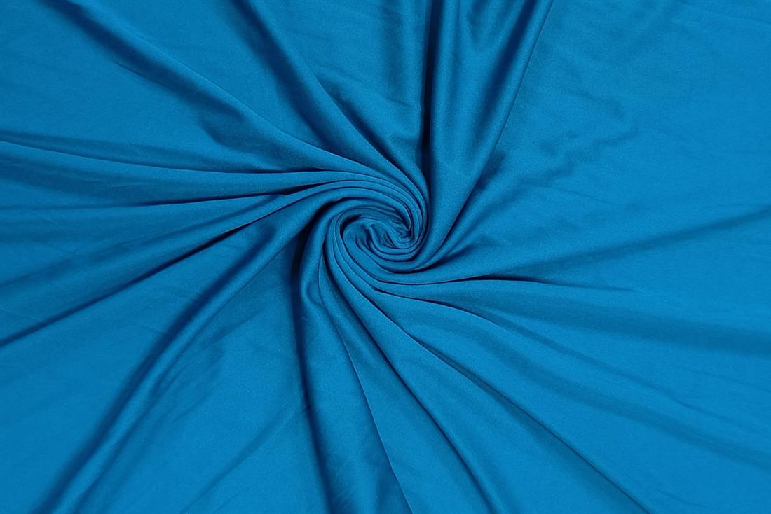 Teal Polyester Jersey Fabric