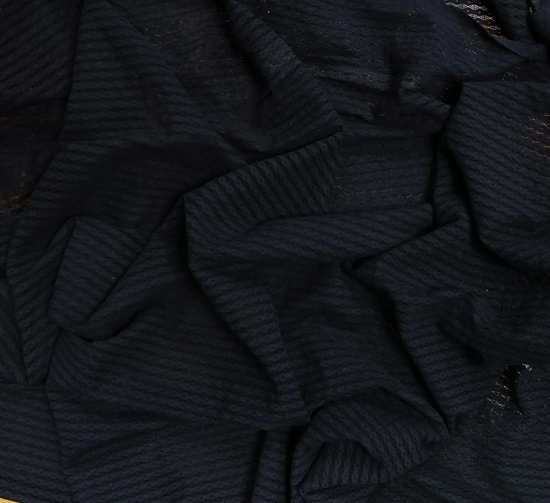 Black Knitted Fabric