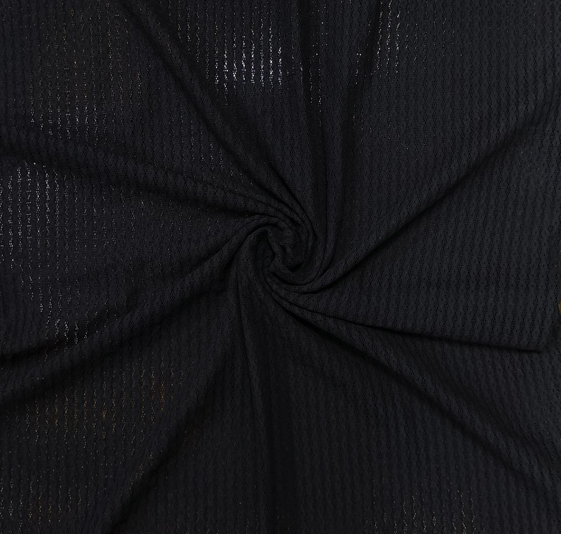 Black Knitted Fabric