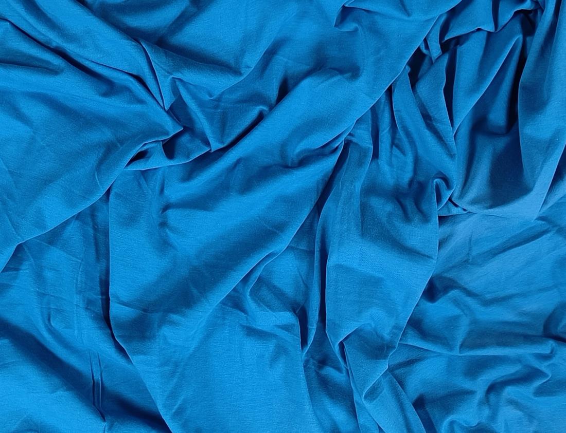 BLU Cotton Polyester Jersey Fabric