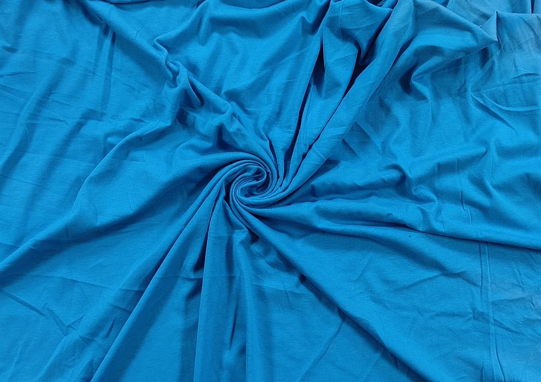 BLU Cotton Polyester Jersey Fabric