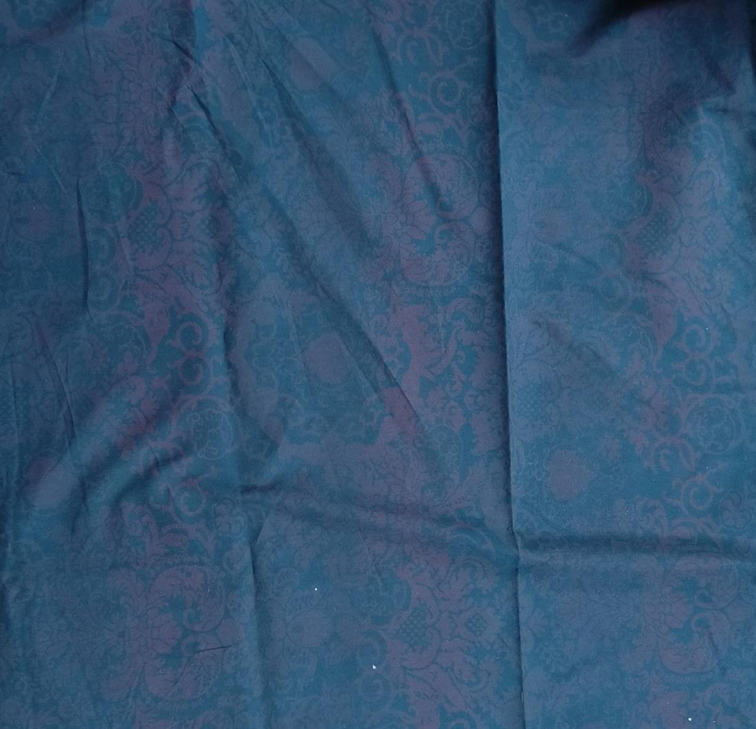 Navy Printed Denim Fabric