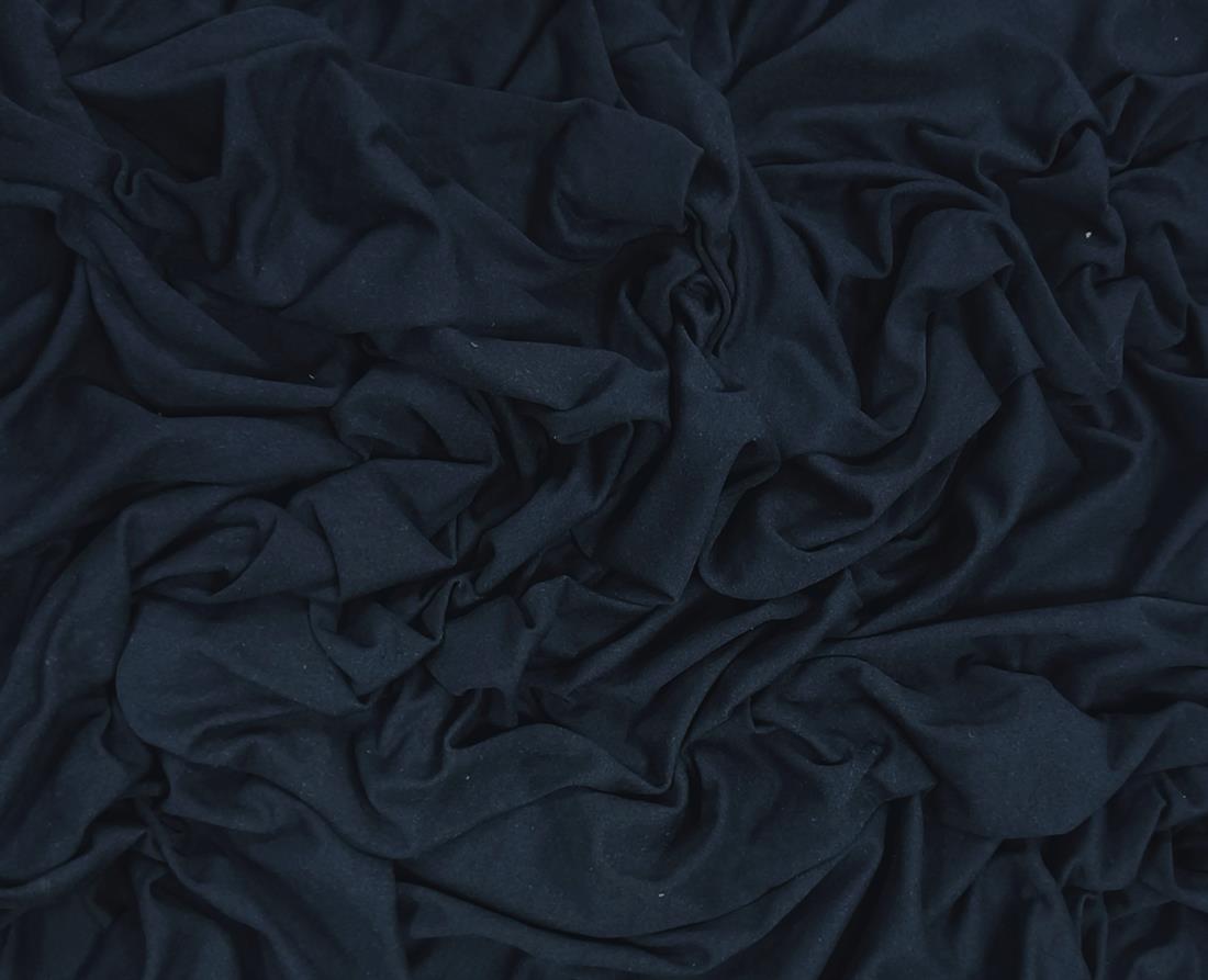 Black Polyester Jersey Fabric