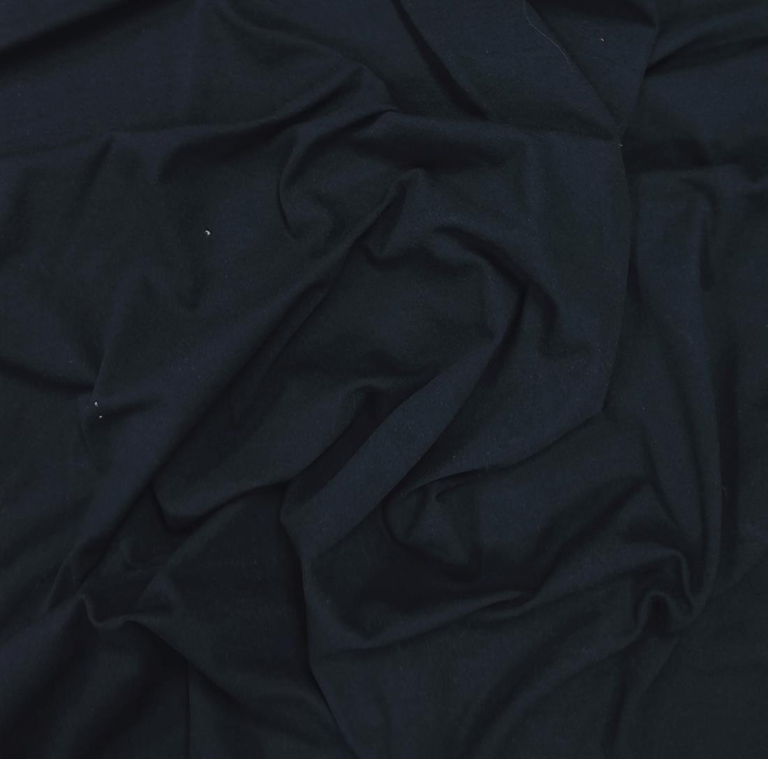 Black Polyester Jersey Fabric