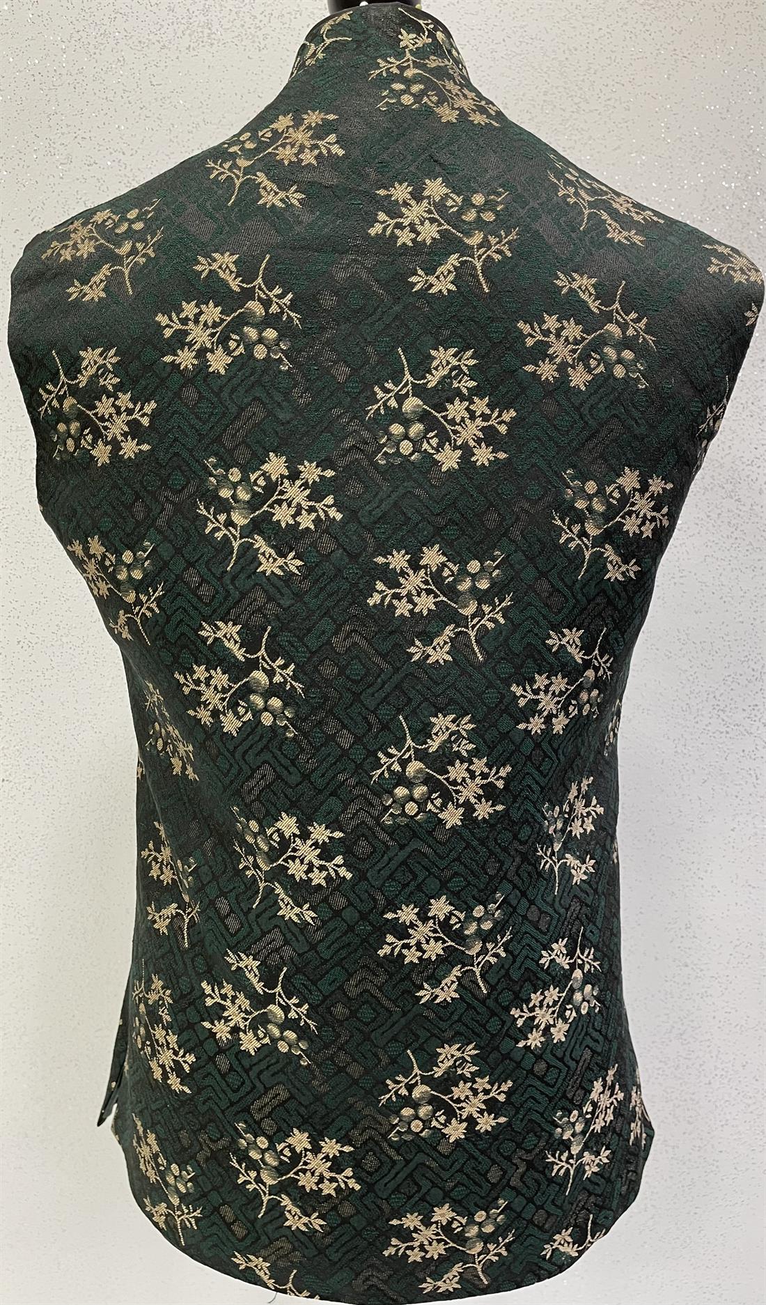 Green & Gold Mens Waistcoat