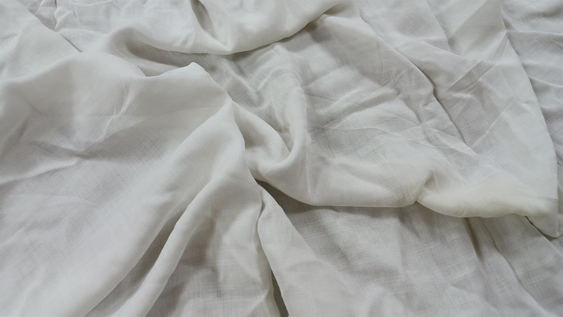 Whit Stripe Cotton Polyester Fabric