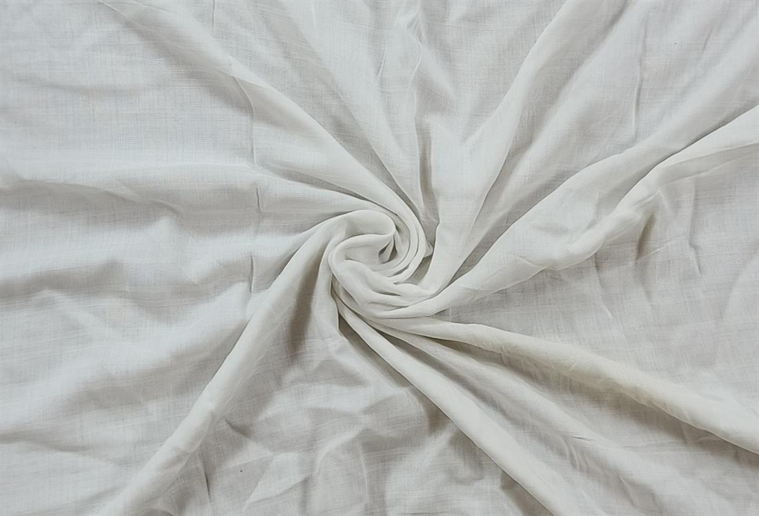 Whit Stripe Cotton Polyester Fabric