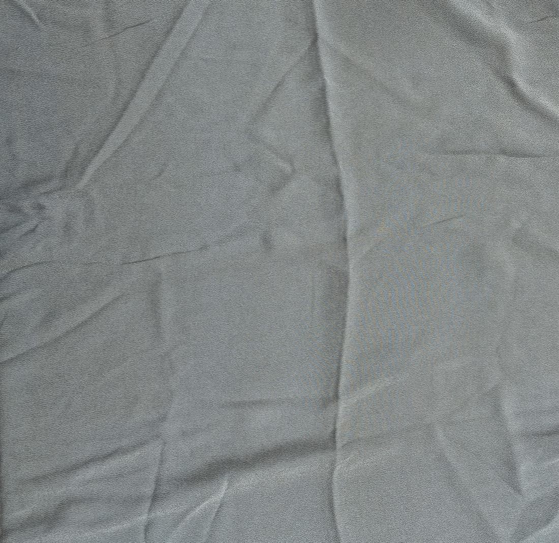 Grey Polyester Crepe Fabric