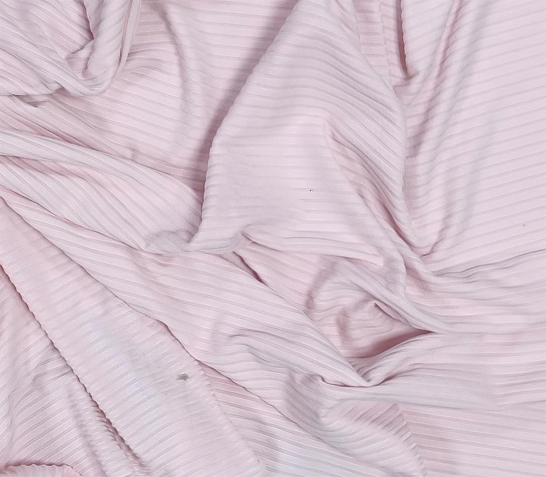 Pink1 Ribbed Jersey Fabric
