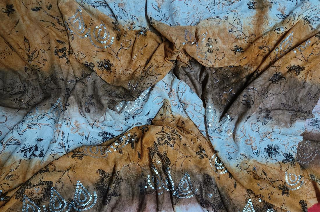Multicolour Polyester Net Fabric