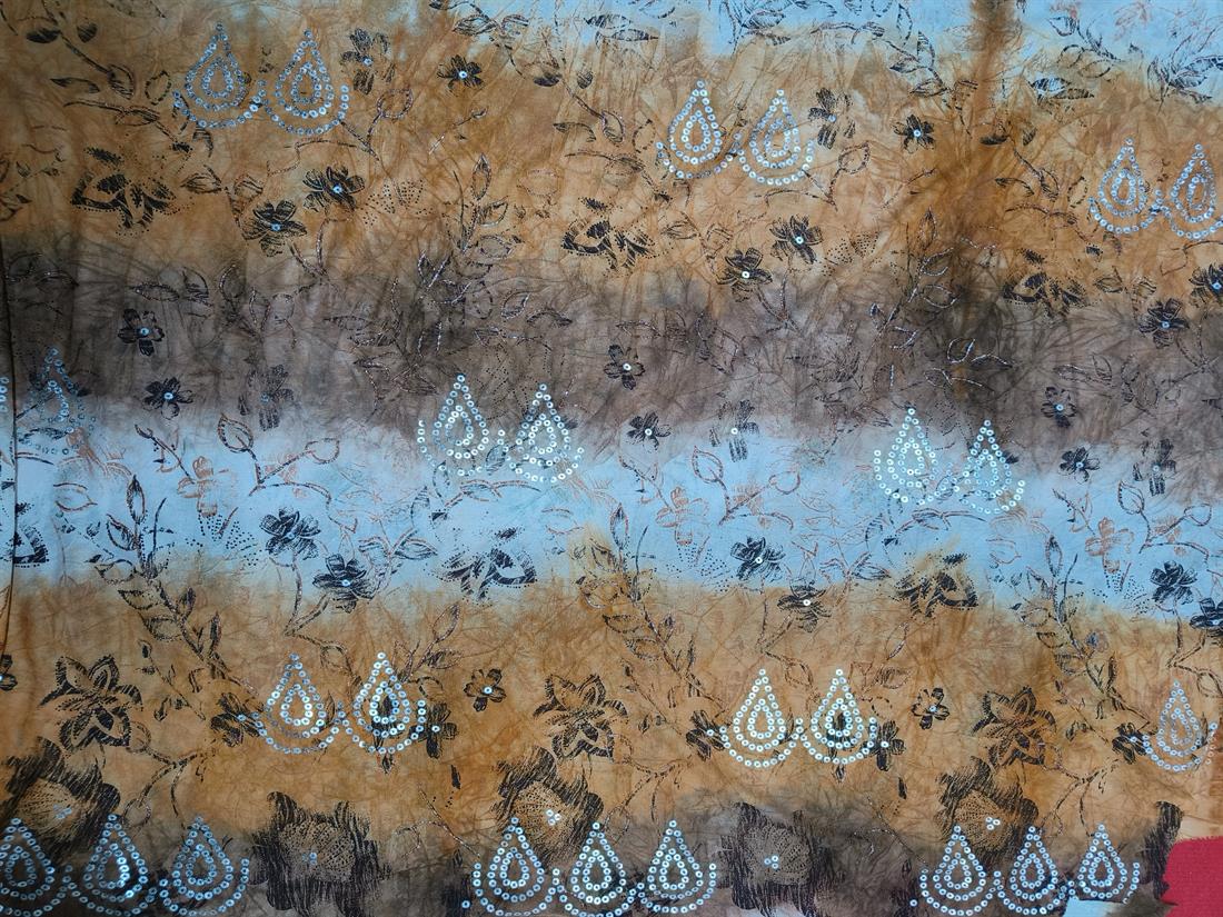 Multicolour Polyester Net Fabric