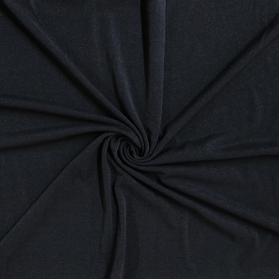 Black Knitted Jersey Fabric