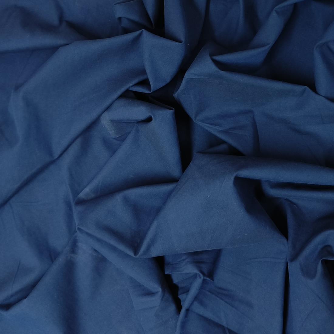 Navy Plain Cotton Fabric