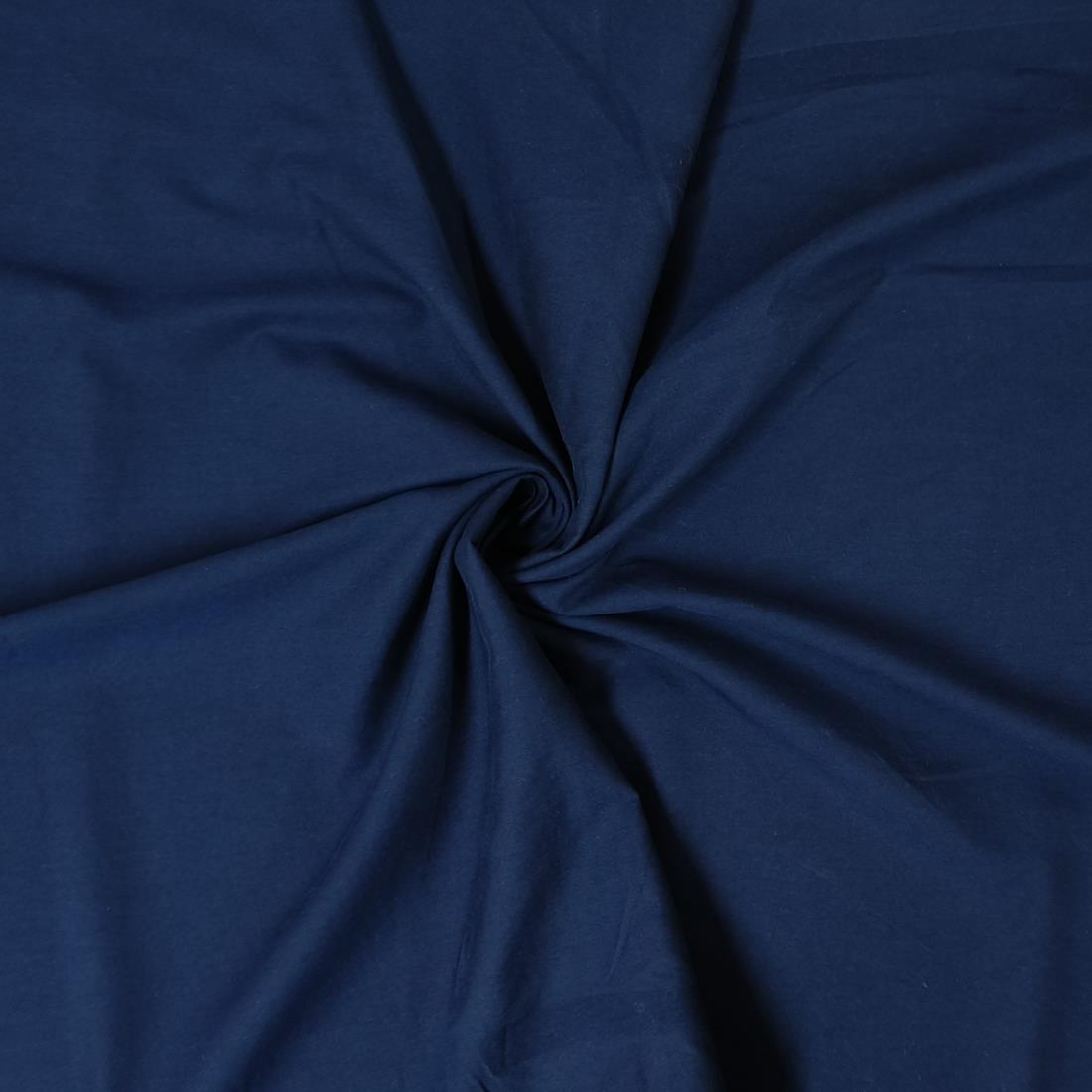 Navy Plain Cotton Fabric