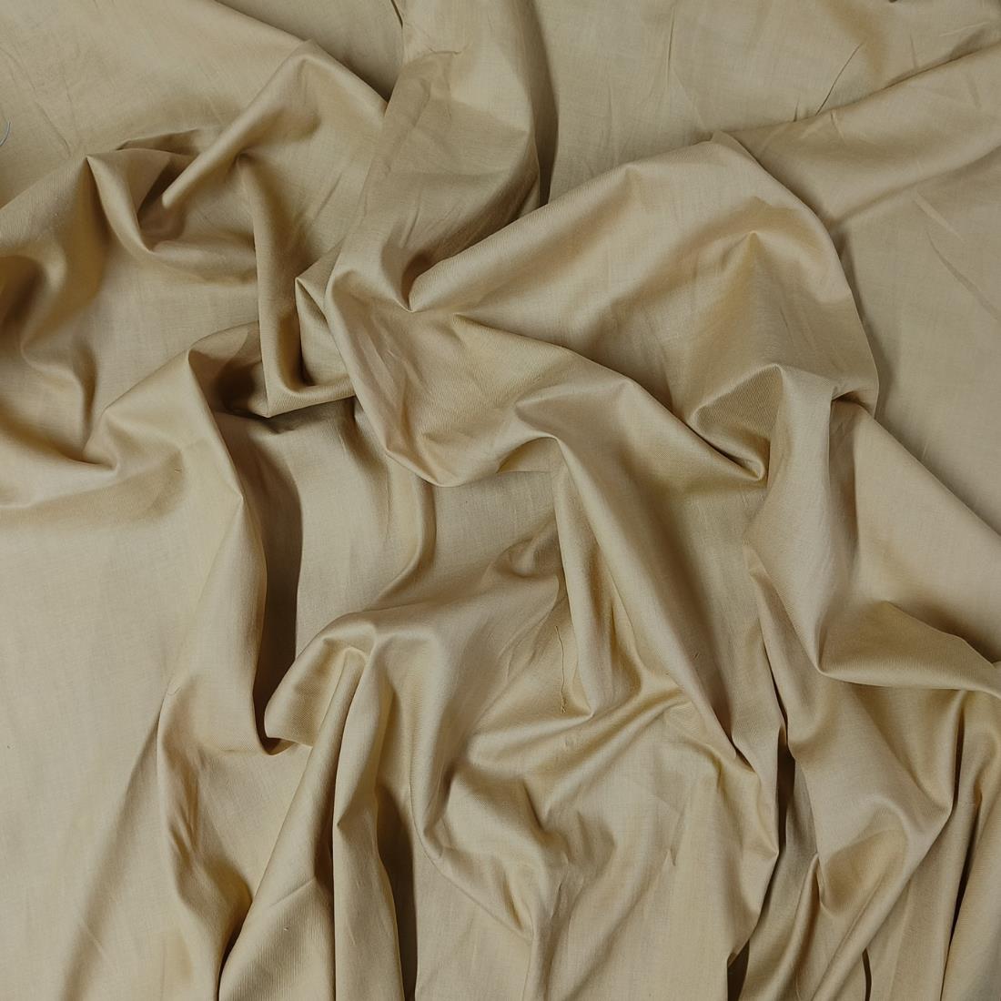 Ochre Plain Polyester Fabric
