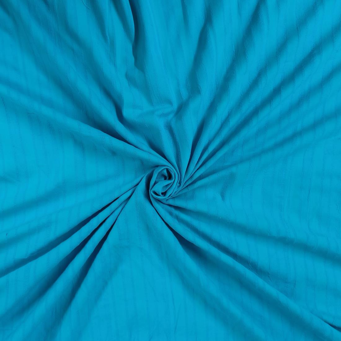 Turquoise Stripe Polyester Fabric