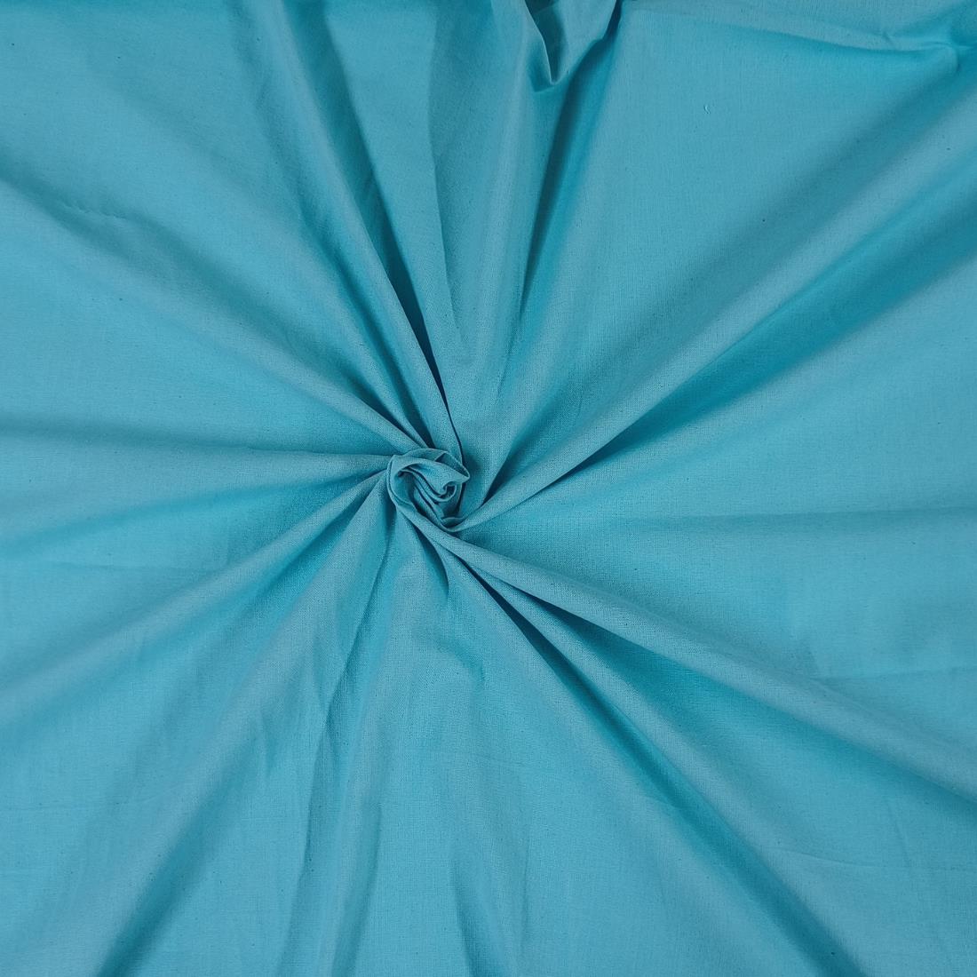 Turquoise Plain Potland Cotton Fabric