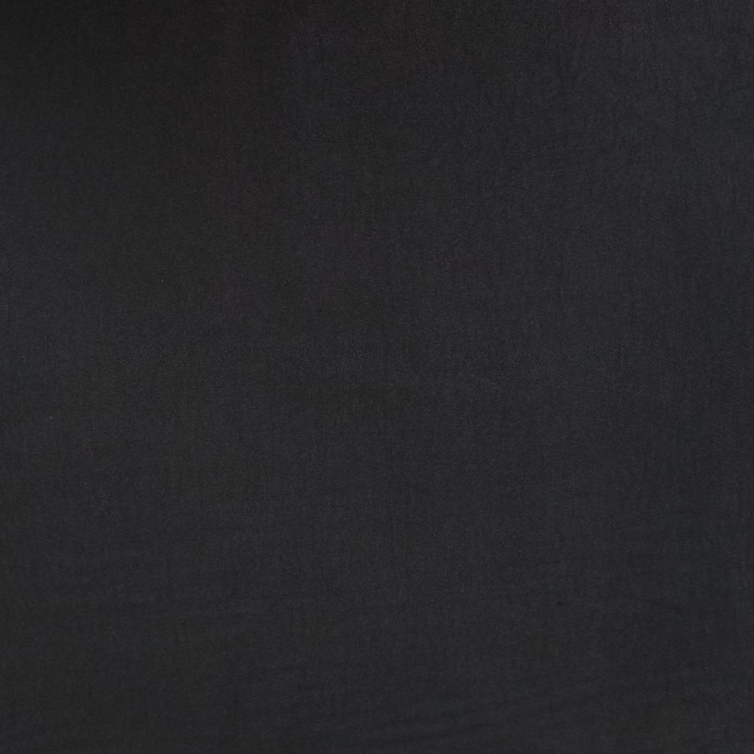Black Plain Polyester Crepe Fabric
