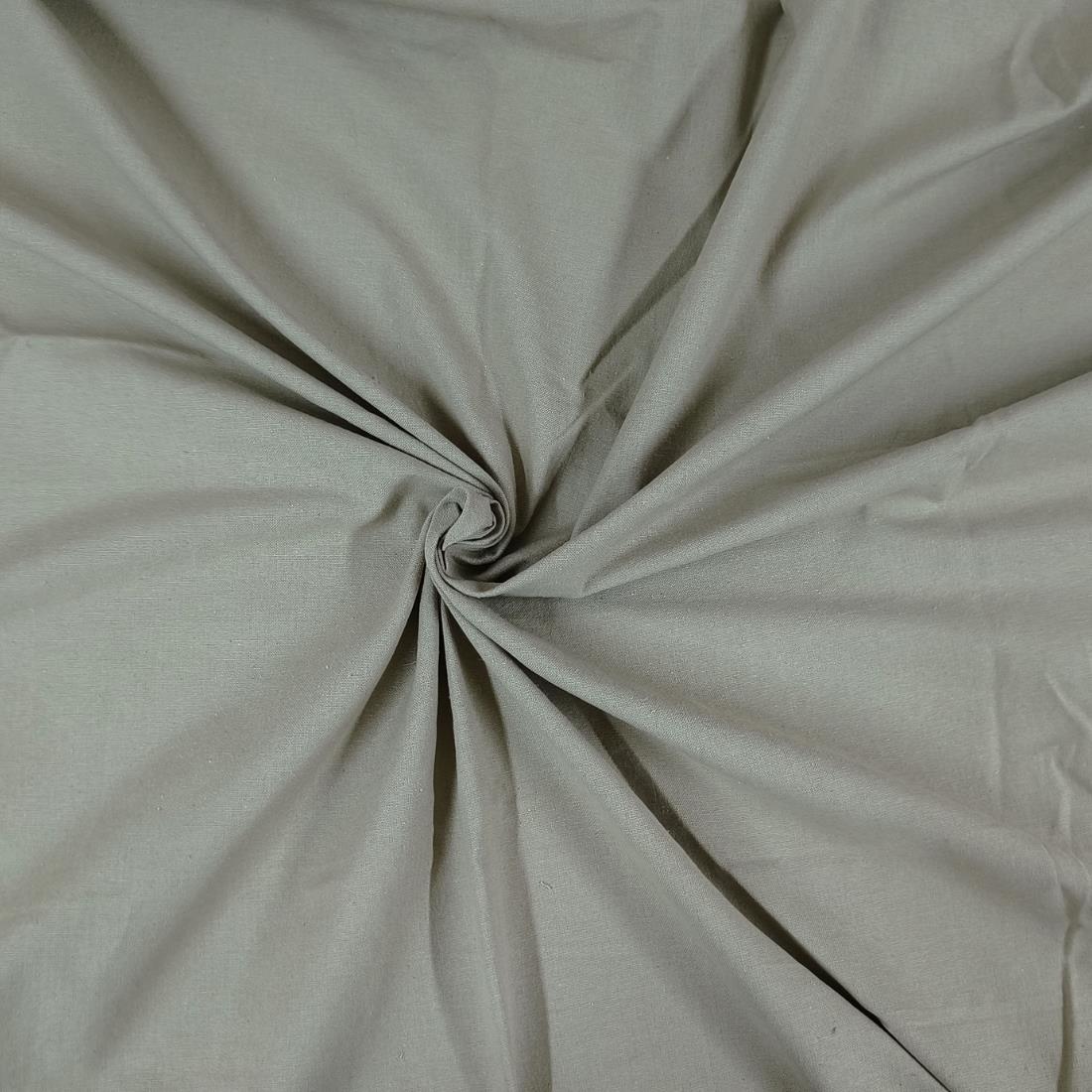 Beige Plain Potland Cotton Fabric