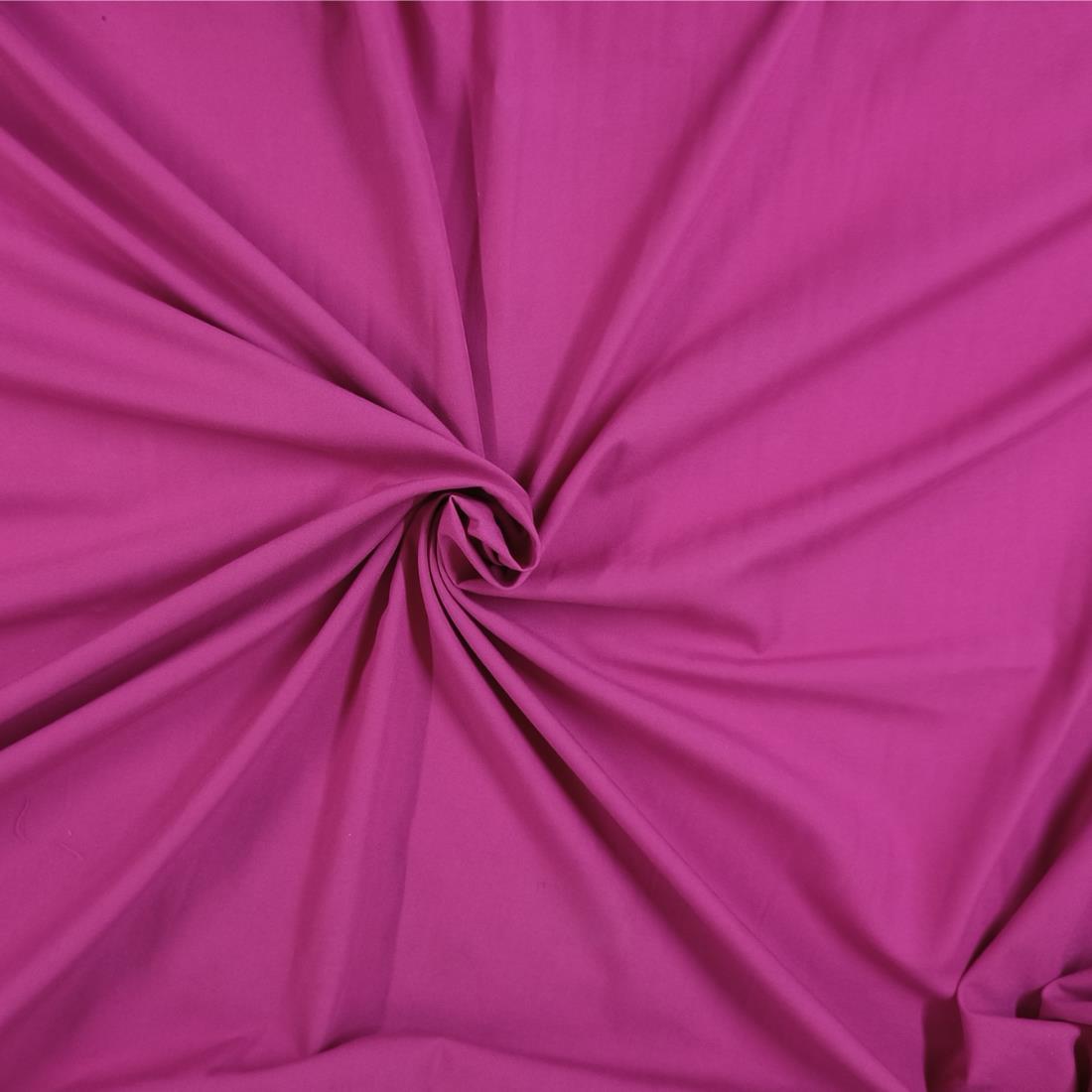 Cerise Plain Cotton Polyester Fabric