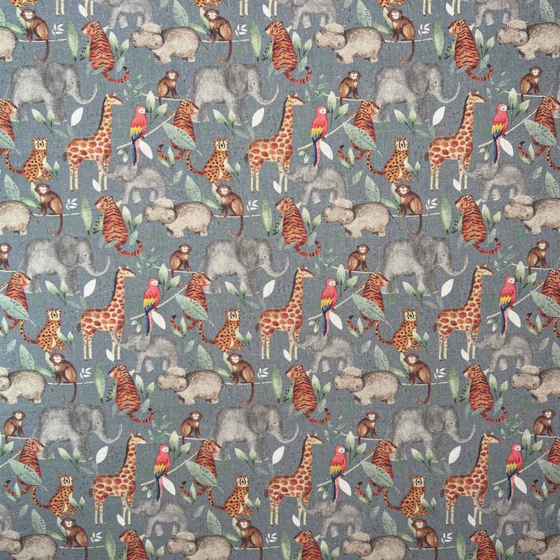 Steel Digital Print Cotton In the Rainforest