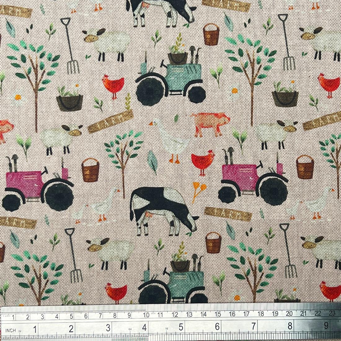 Rose Digital Print Cotton On the Farm