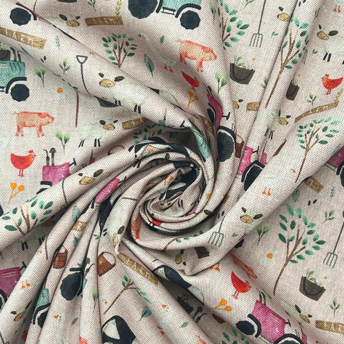 Rose Digital Print Cotton On the Farm