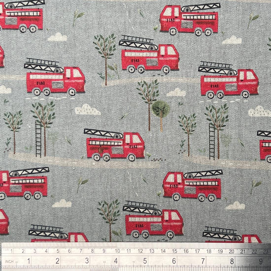 Dusky Digital Print Cotton Fire Engine