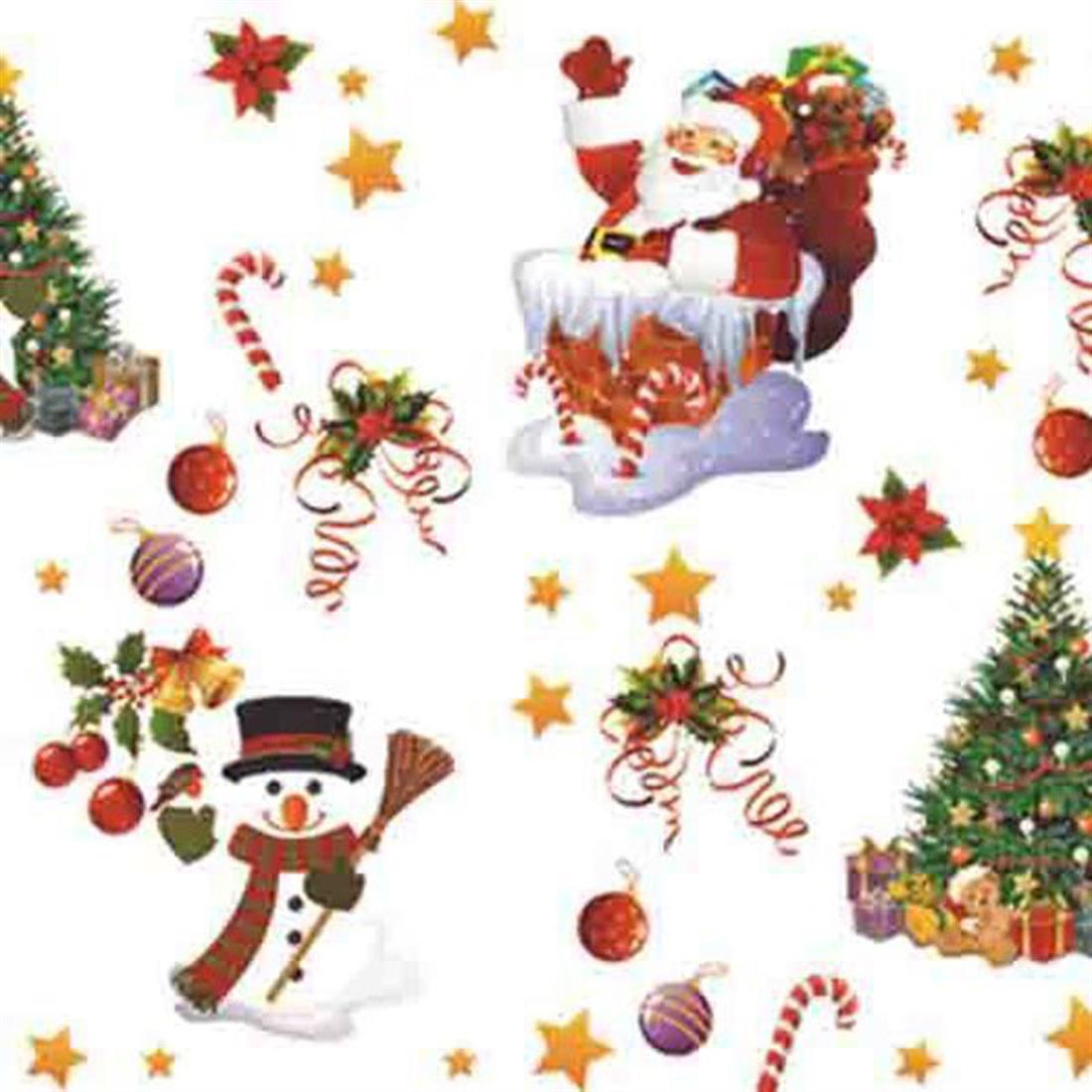 White Printed PVC Christmas Designs
