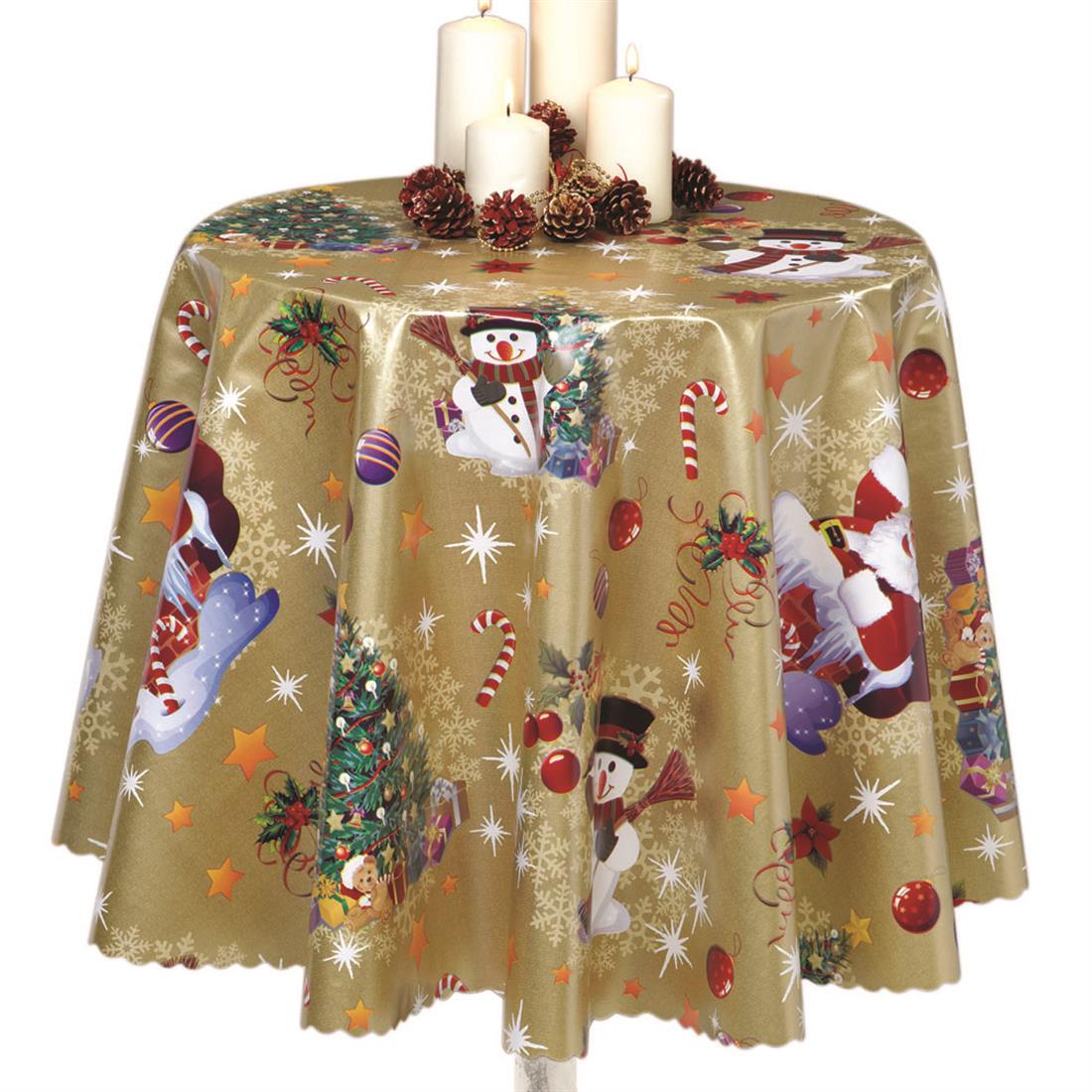 Gold Printed PVC Christmas Designs