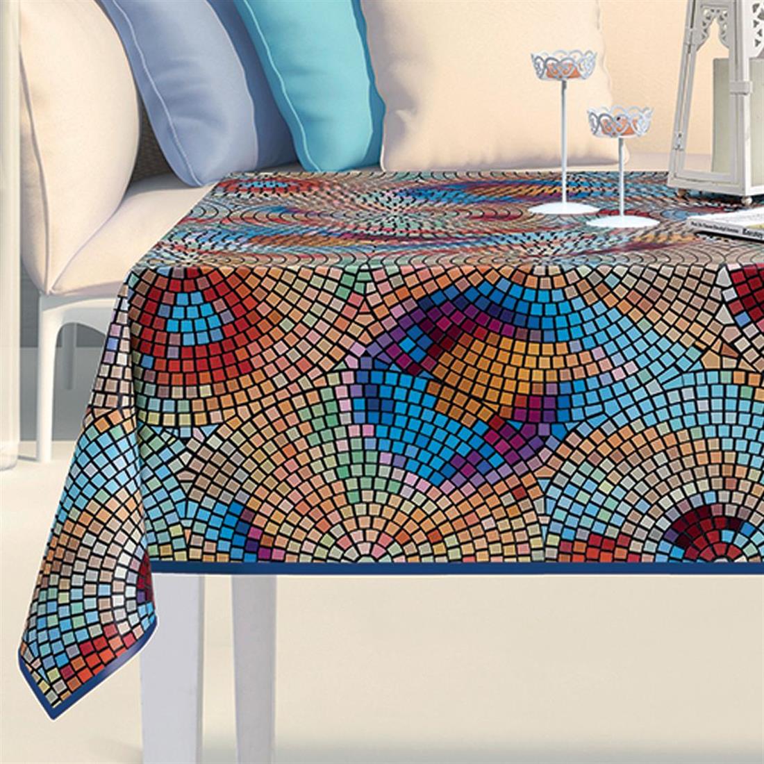 Printed Mosaic - Heavy Duty Waterproof Pvc Coated Vinyl Fabric