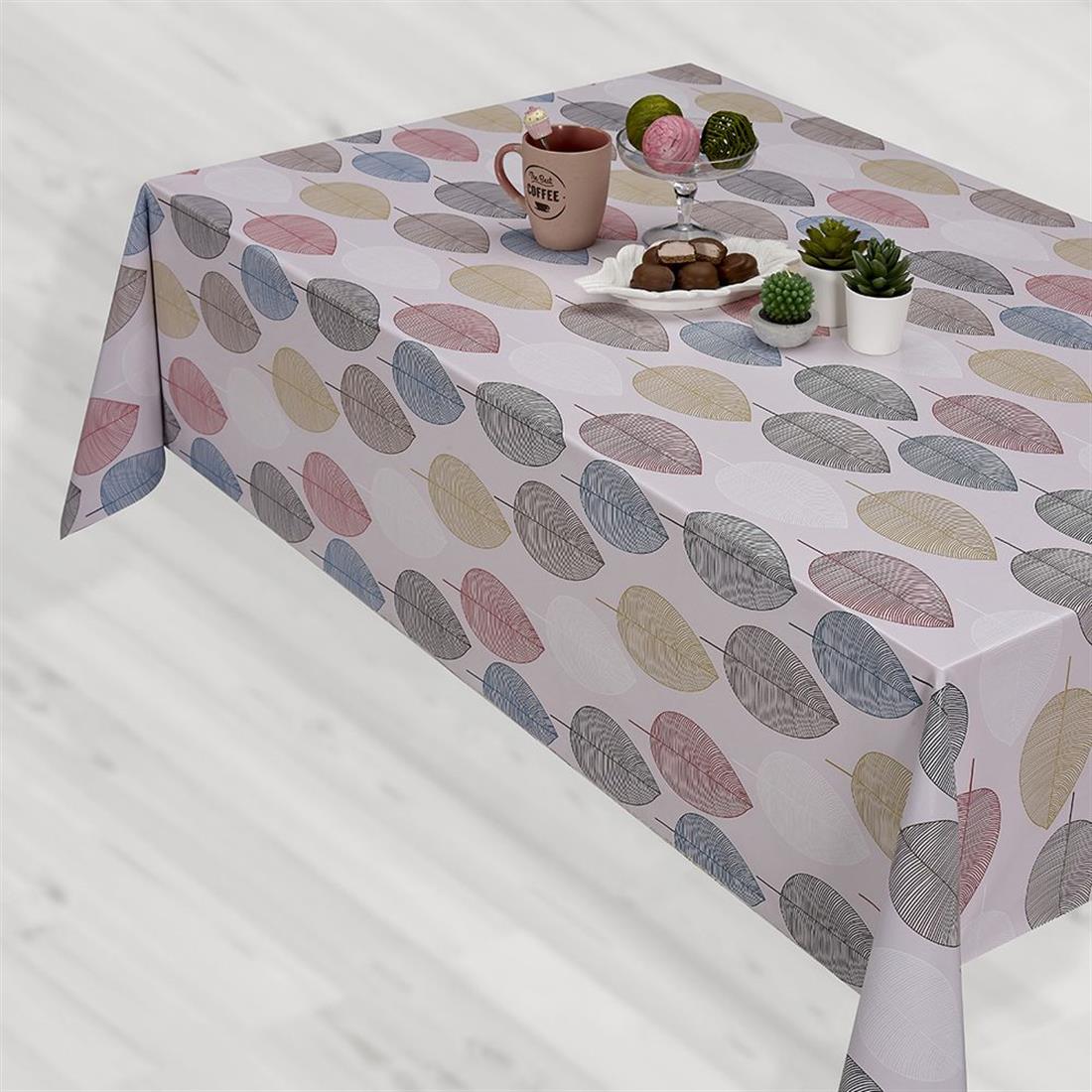 Printed Leaves - Heavy Duty Waterproof Pvc Coated Vinyl Fabric