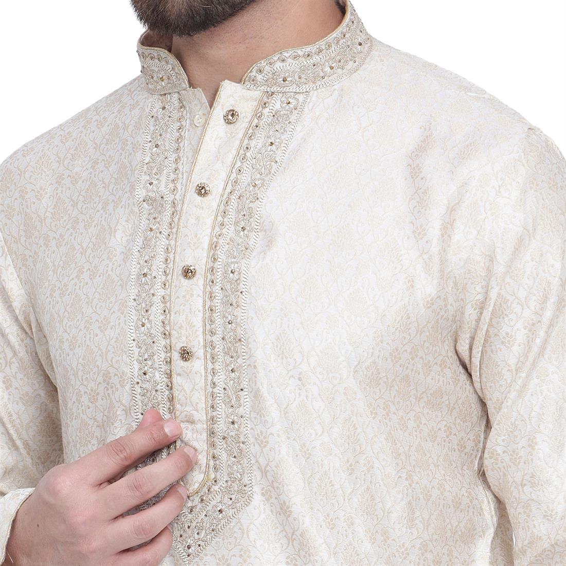 Cream Kurta Pajama