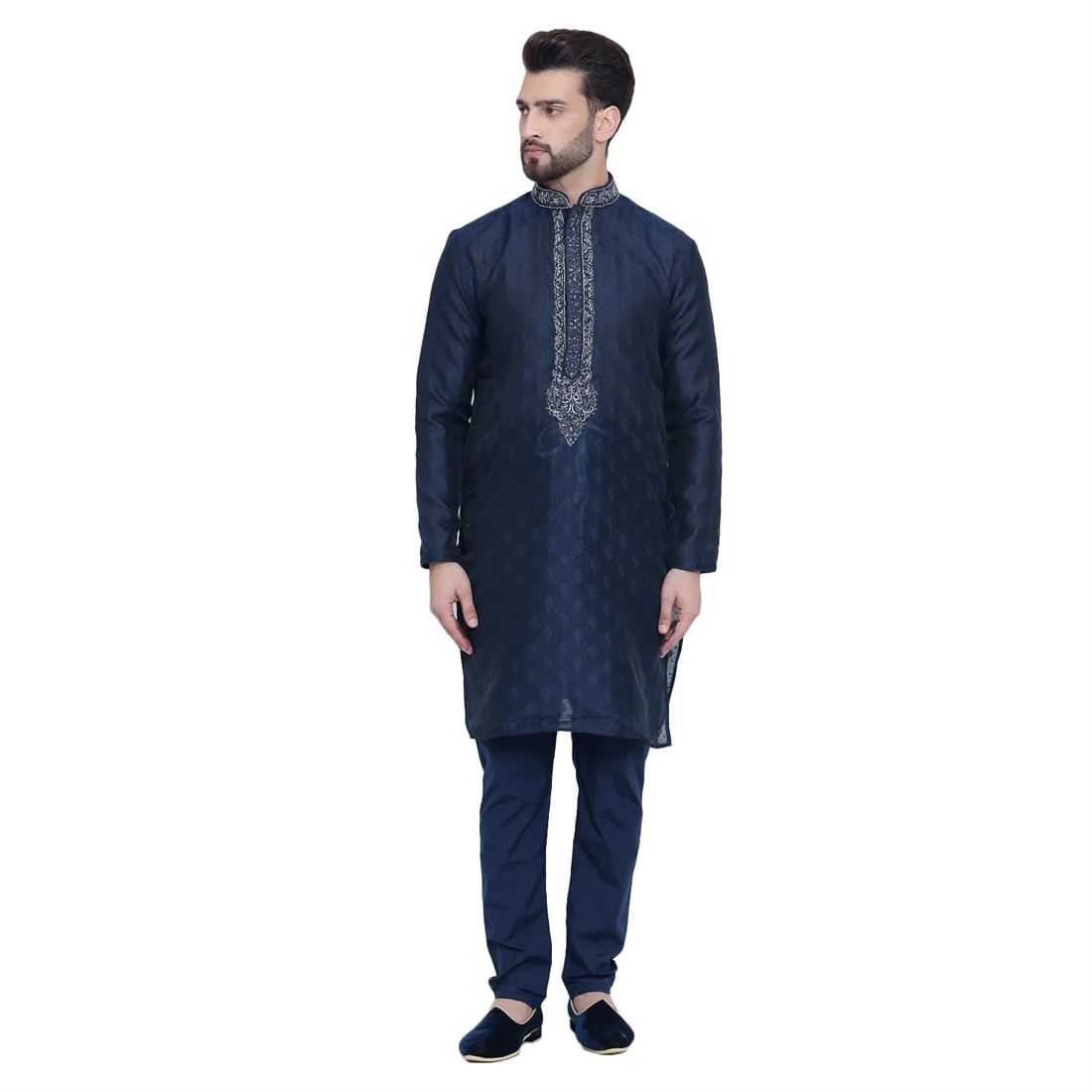 Navy Kurta Pajama