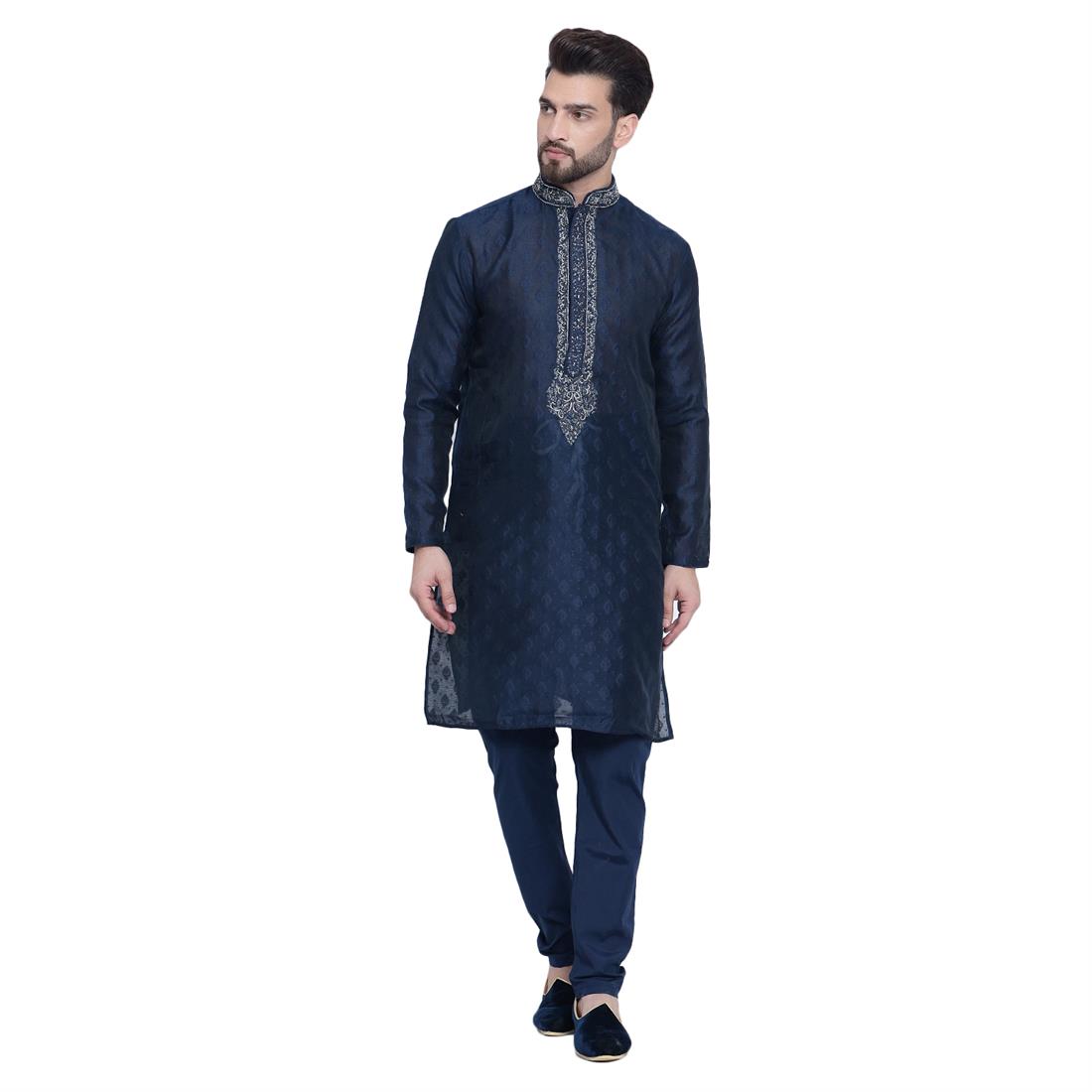 Navy Kurta Pajama