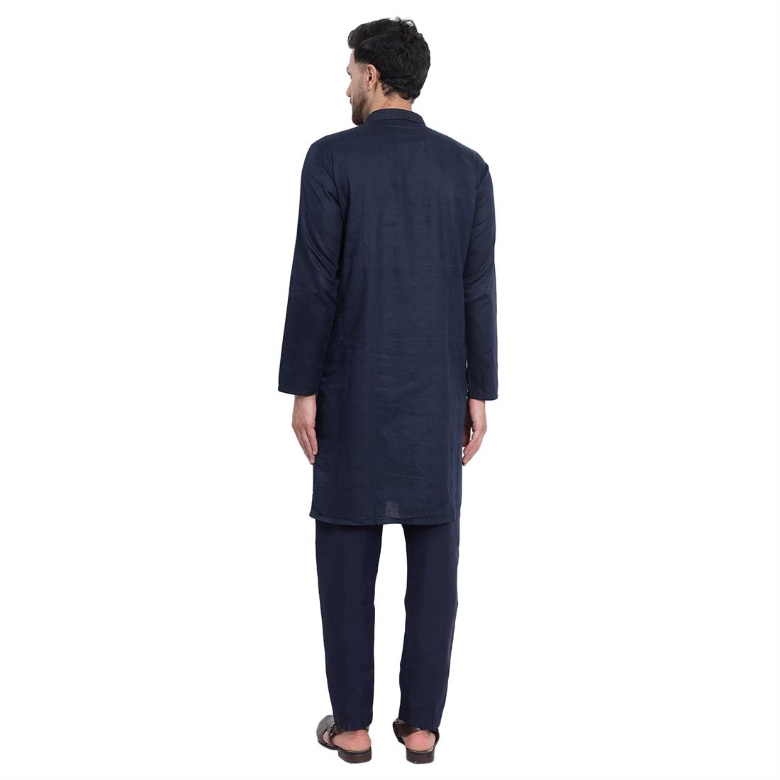 Mens Poly Blended Kurta pyjama set