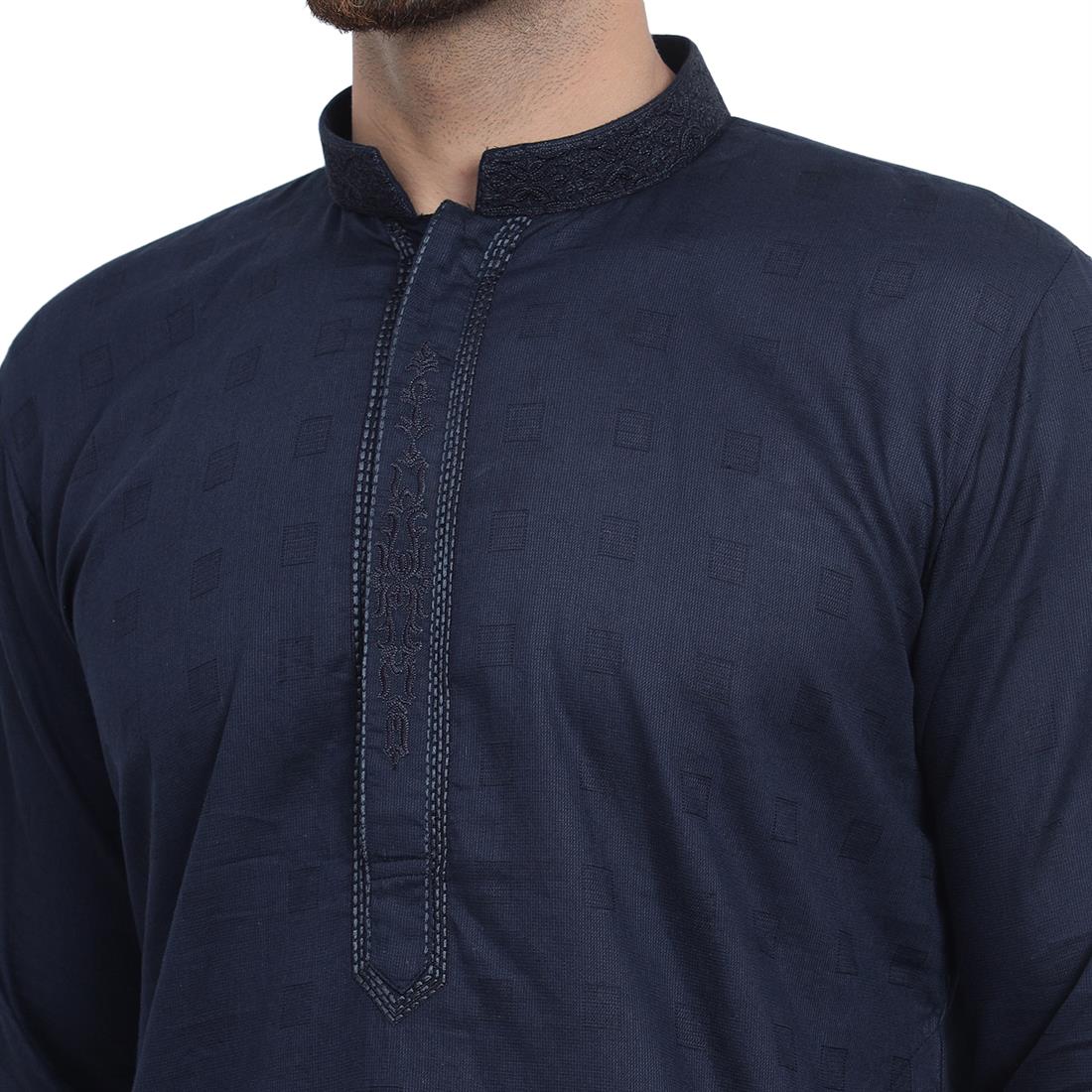 Mens Poly Blended Kurta pyjama set