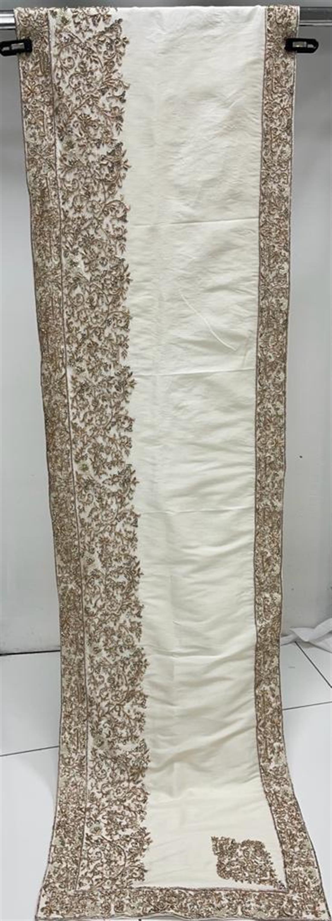Cream & Gold Mens Shawl