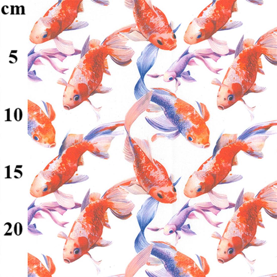 Printed Cotton Koi